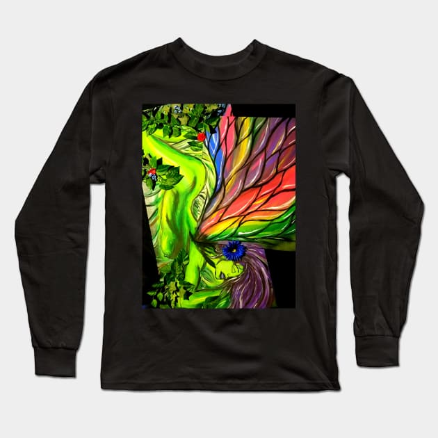 Green Fairy Long Sleeve T-Shirt by jersk8s